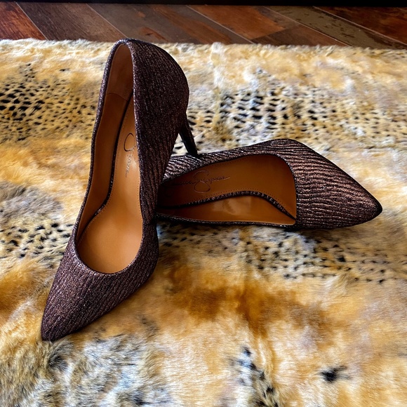 Jessica Simpson Shoes - Jessica Simpson Praylee Pumps, Bronze, US 10M/42  4.5in Heels